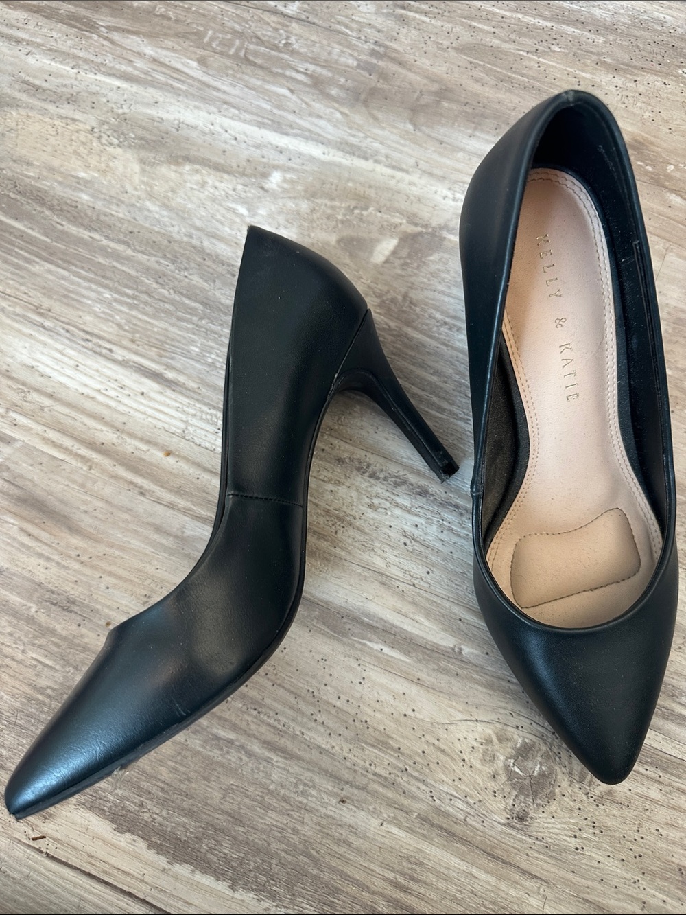 Kelly & Katie Dark Navy Pointed Stiletto Pumps Size 8